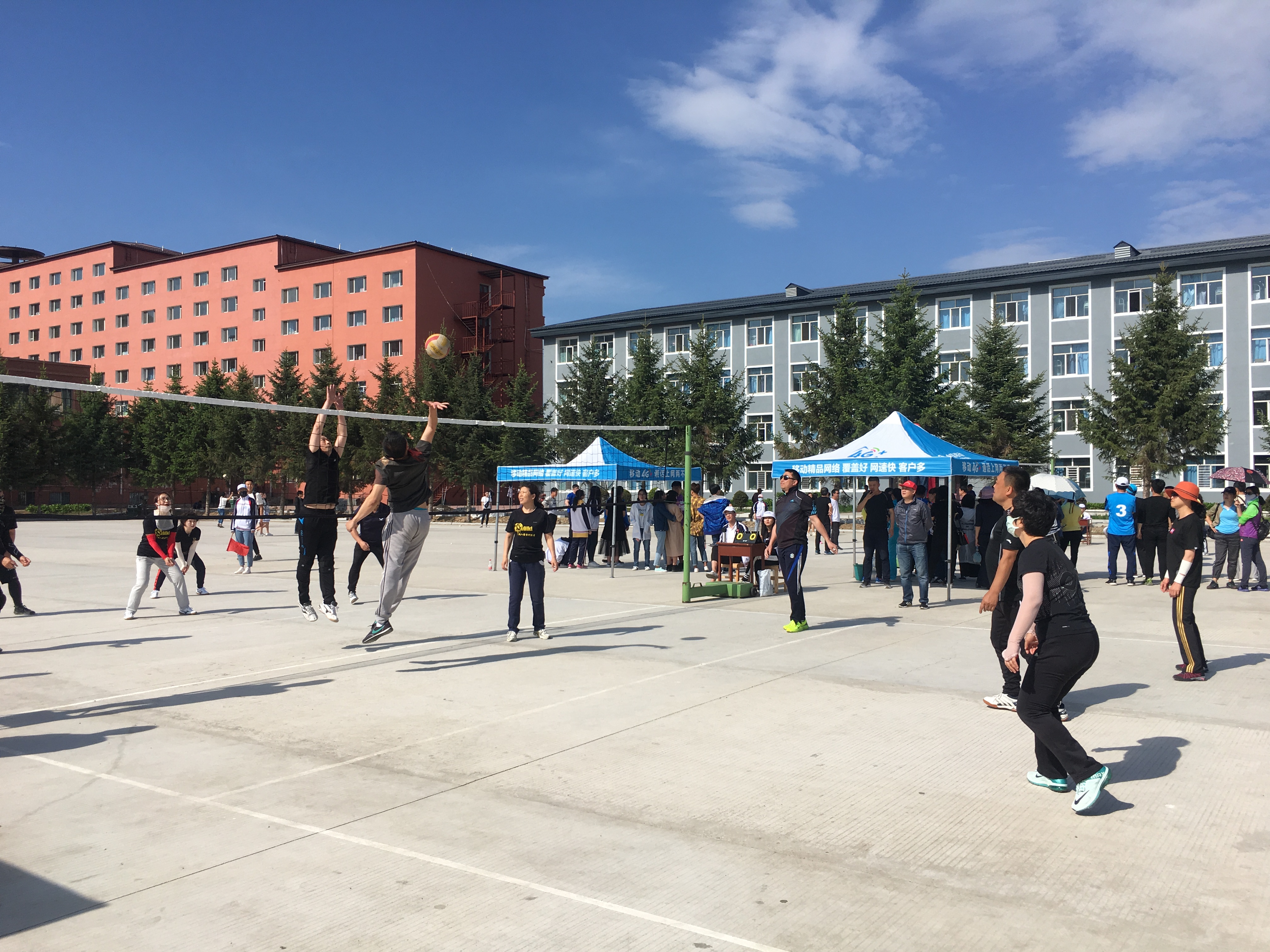 学院成功举办第十三届教职工排球比赛