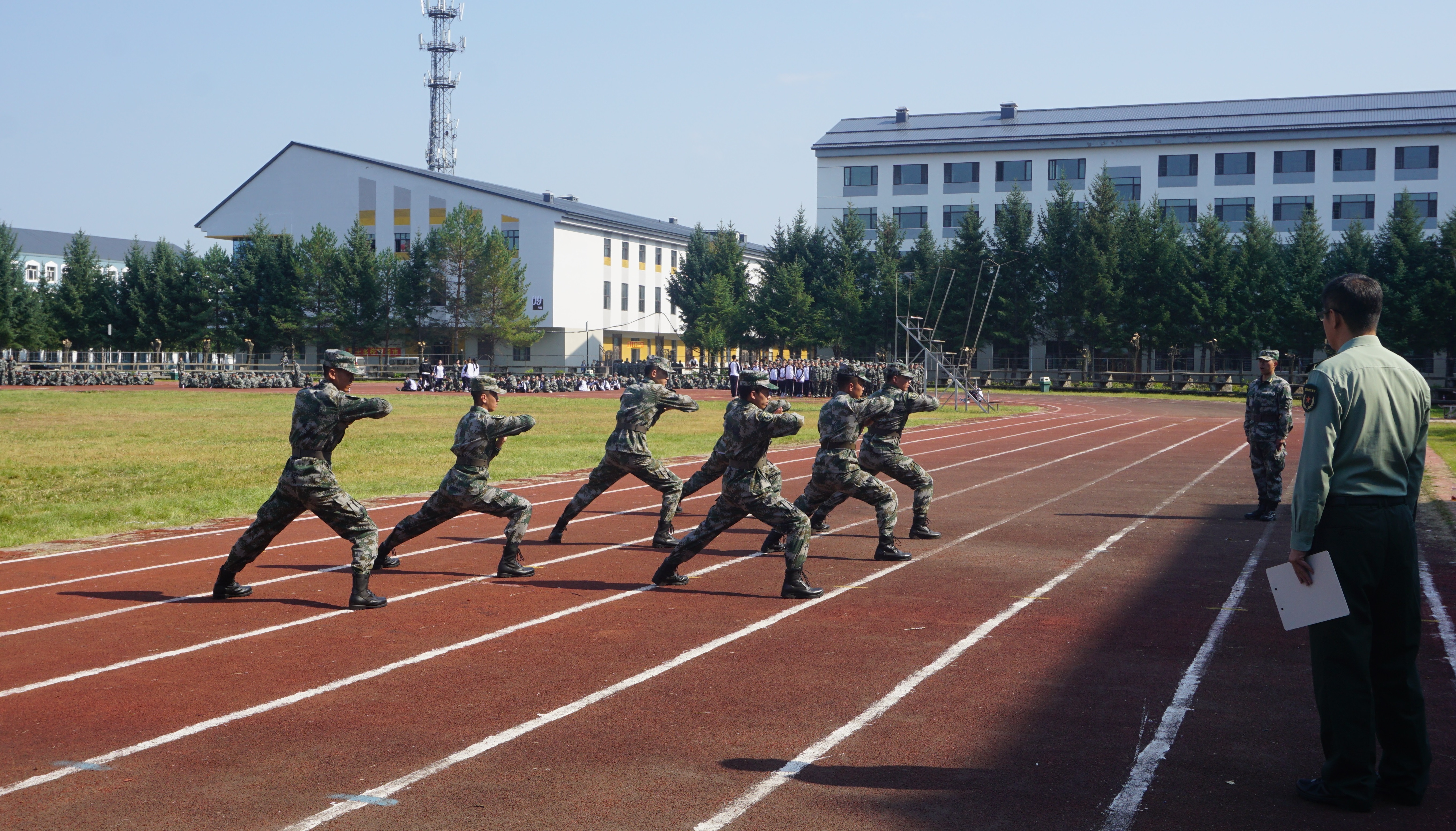 黑龙江省军区学生军训工作办公室到校开展2018年自训高校军训教官岗前考核
