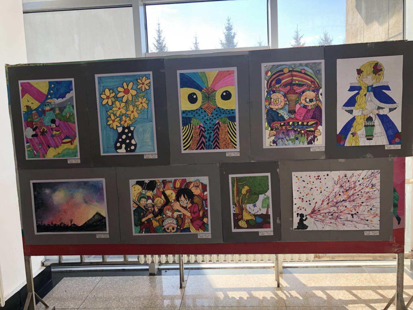 师范学院学前教育专业学生职业技能大赛系列活动报道之一---儿童画比赛