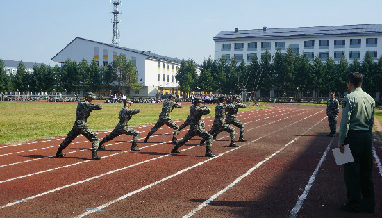 黑龙江省军区学生军训工作办公室到校开展2018年自训高校军训教官岗前考核